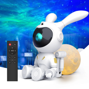 Moon Bunny – Astronaut Sterren Projector – Sterrenhemel Projector – Sterrenlamp – Galaxy Projector – Afstandsbediening – Maanlamp nachtlampje