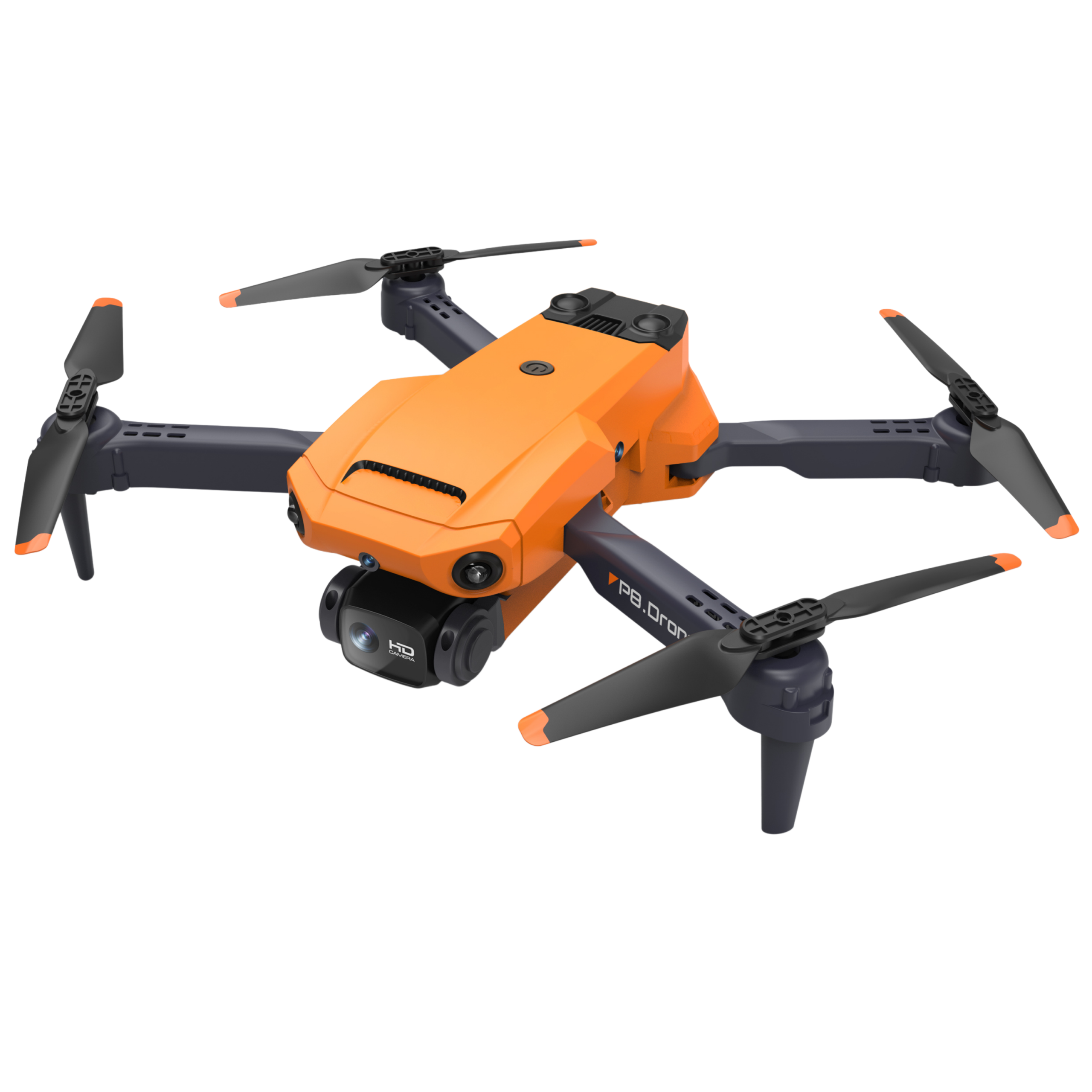 SefSay P8 Drone Oranje - Drone met dubbele camera - Obstakel ontwijking - Inclusief opbergtas en 2 accu's - Afbeelding 12