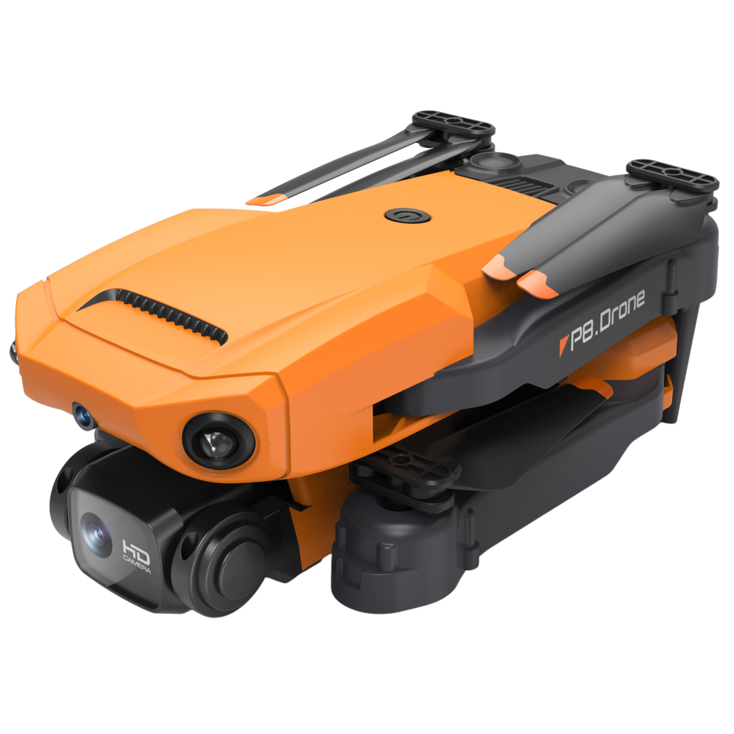 SefSay P8 Drone Oranje - Drone met dubbele camera - Obstakel ontwijking - Inclusief opbergtas en 2 accu's - Afbeelding 13