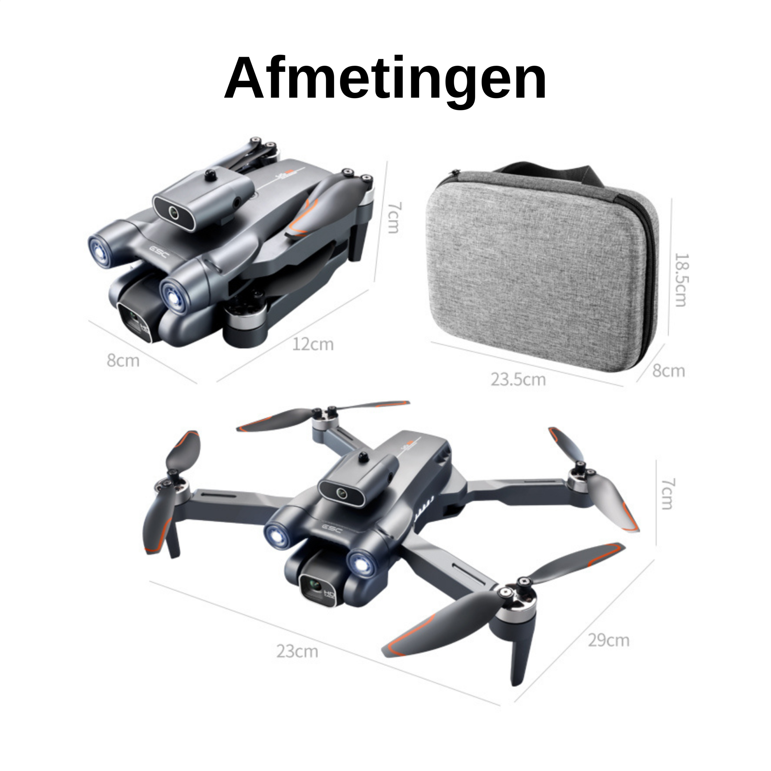 SefSay Ultra Max Drone - Drone met dubbele ESC HD camera - Obstakel Ontwijking - Borstelloze motoren - 3 batterijen en een opbergtas - Geschikt voor kinderen en volwassenen - Afbeelding 12
