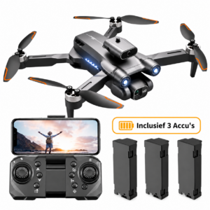 SefSay Ultra Max Drone – Drone met dubbele ESC HD camera – Obstakel Ontwijking – Borstelloze motoren – 3 batterijen en een opbergtas – Geschikt voor kinderen en volwassenen