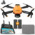 SefSay P8 Drone Oranje – Drone met dubbele camera – Obstakel ontwijking – Inclusief opbergtas en 2 accu’s
